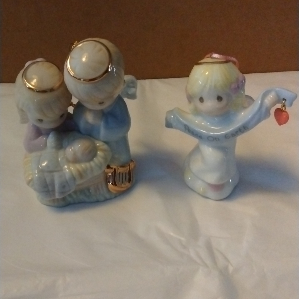 Precious moments Christmas ornaments